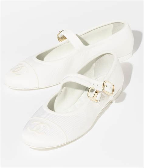 chanel mary jane white